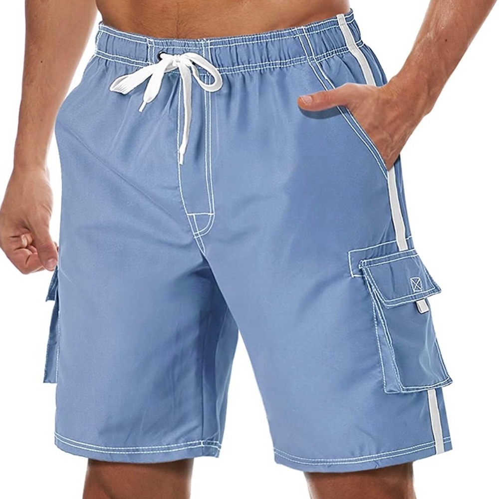 TACVASEN Men's Summer Quick Dry Swim Trunks Bathing Suit Shorts with Lining Men